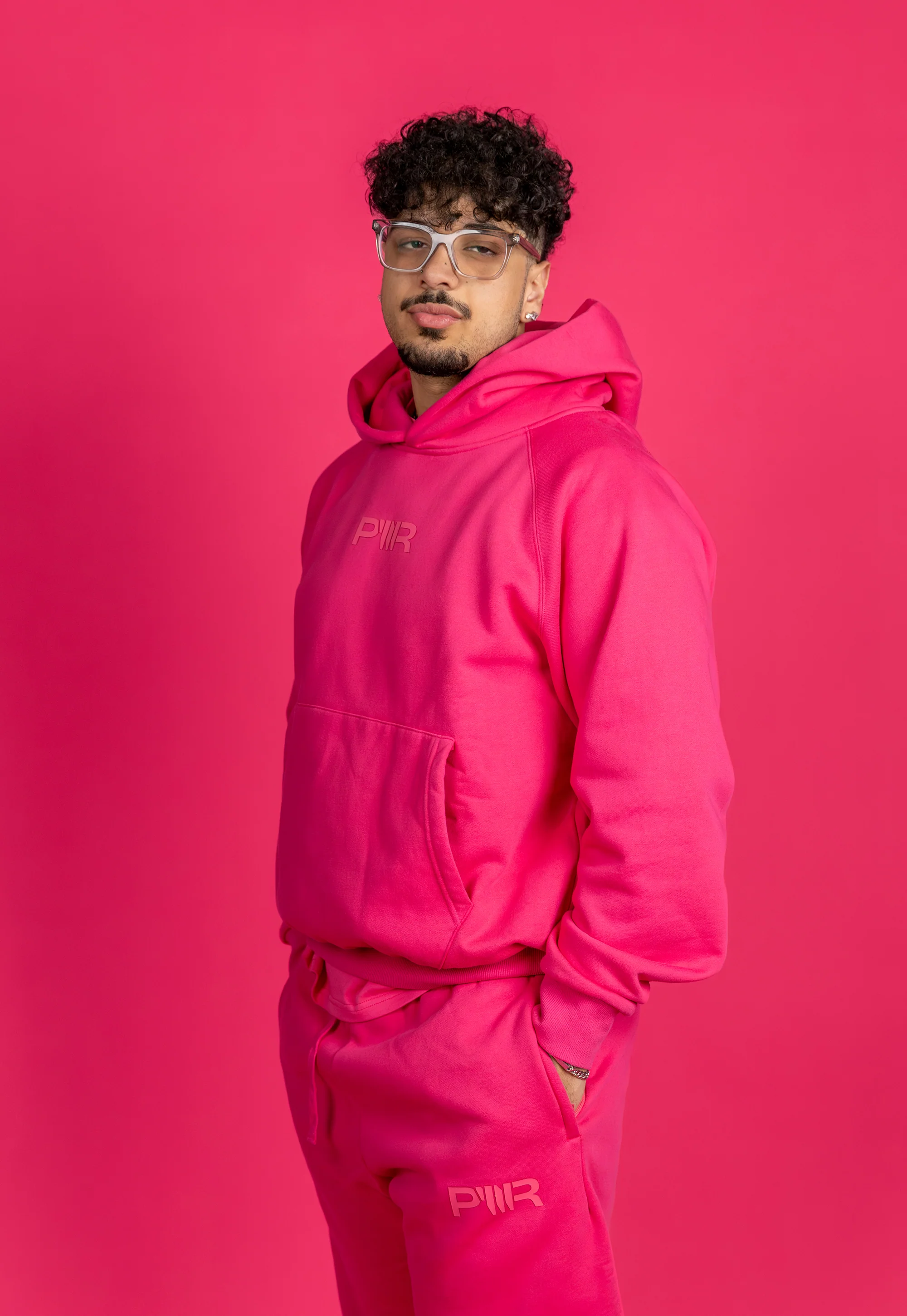 Pink Essentially PWR Hoodie - Image 7